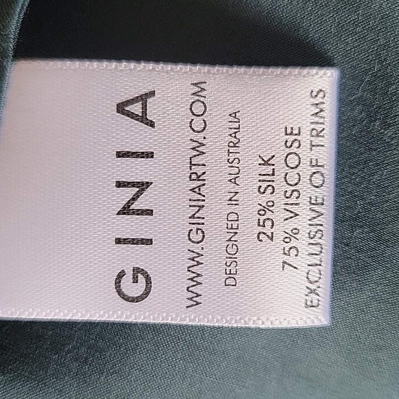 Gina silk blend Juniper robe in Pine - NWT - Picture 9 of 9